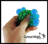 Tiny Mesh Ball - Squishy Fidget Ball with Web Netting - Stress Ball Color Changing Blobs