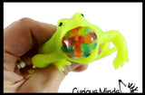 LAST CHANCE - LIMITED STOCK - Set of 5 Reptile & Amphibian Animal Mesh Ball Bundle - Boy Alligator/Turtle/Shark/Dinosaur/Frog - Squishy Water Bead Stress Ball - Mesh  Fun Fidget - Crocodile Gator - Blob Webby Mesh Ball - Squishy Fidget Ball