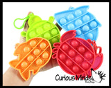 LAST CHANCE - LIMITED STOCK  - SALE Small Cute Ocean Animal on Clips Theme Bubble Pop Game - Silicone Push Poke Bubble Wrap Fidget Toy - Press Bubbles to Pop the Bubbles Down Then Flip it over and Do it Again - Bubble Popper Sensory Stress Toy