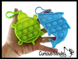 LAST CHANCE - LIMITED STOCK  - SALE Small Cute Ocean Animal on Clips Theme Bubble Pop Game - Silicone Push Poke Bubble Wrap Fidget Toy - Press Bubbles to Pop the Bubbles Down Then Flip it over and Do it Again - Bubble Popper Sensory Stress Toy