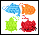 LAST CHANCE - LIMITED STOCK  - SALE Small Cute Ocean Animal on Clips Theme Bubble Pop Game - Silicone Push Poke Bubble Wrap Fidget Toy - Press Bubbles to Pop the Bubbles Down Then Flip it over and Do it Again - Bubble Popper Sensory Stress Toy