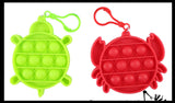 LAST CHANCE - LIMITED STOCK  - SALE Small Cute Ocean Animal on Clips Theme Bubble Pop Game - Silicone Push Poke Bubble Wrap Fidget Toy - Press Bubbles to Pop the Bubbles Down Then Flip it over and Do it Again - Bubble Popper Sensory Stress Toy