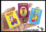 Mini Children's Card Games - Fun Kid's Card Game -  Go Fish, Hearts, Old Maid