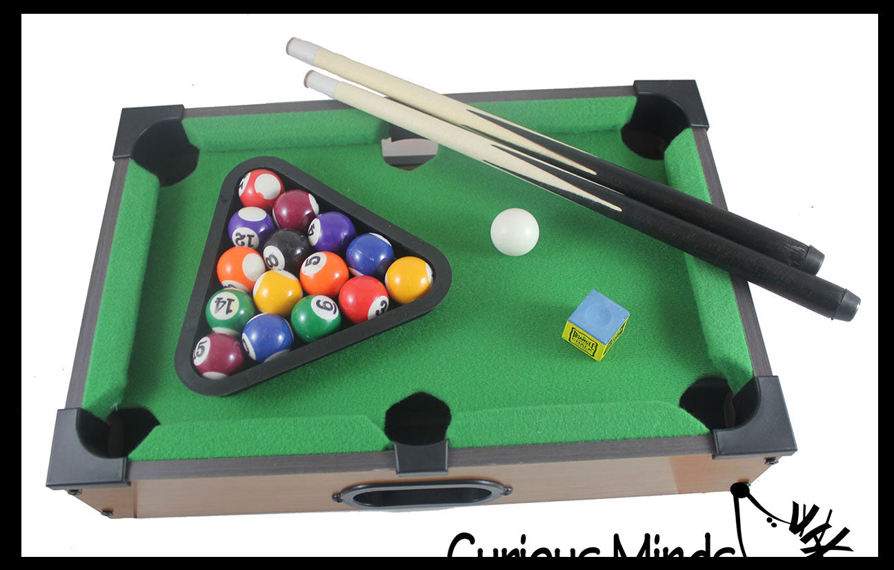 Mini Pool Table Toy Mini Billiards Pool Table Game Tabletop Small Replica Toy | Curious ...