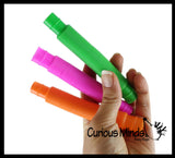 LAST CHANCE - LIMITED STOCK - Small Pull and Pop Fidget Snap Expanding Flexible Accordion Tube Toy - Free Play - Open Ended Fidget Toy