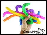 LAST CHANCE - LIMITED STOCK - Small Pull and Pop Fidget Snap Expanding Flexible Accordion Tube Toy - Free Play - Open Ended Fidget Toy