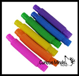 LAST CHANCE - LIMITED STOCK - Small Pull and Pop Fidget Snap Expanding Flexible Accordion Tube Toy - Free Play - Open Ended Fidget Toy
