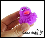 Mini Puffer Ducks - Small Novelty Toy - Party Favors - Cute Tiny Fidget Toys - Duckie Lover