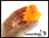 Mini Puffer Ducks - Small Novelty Toy - Party Favors - Cute Tiny Fidget Toys - Duckie Lover