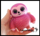 Small Animal Slow Rise Squishies Slow Rise Foam - Scented Sensory, Stress, Fidget Toy - Unicorn, Frog, Cat, Dog, Alpaca, Panda, Duck, Sloth