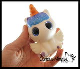 Small Animal Slow Rise Squishies Slow Rise Foam - Scented Sensory, Stress, Fidget Toy - Unicorn, Frog, Cat, Dog, Alpaca, Panda, Duck, Sloth