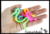 Mini Stretchy Snakes - Individually Wrapped - Party Favor Prize -  Sensory Fidget Toy