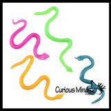 Mini Stretchy Snakes - Individually Wrapped - Party Favor Prize -  Sensory Fidget Toy