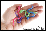 LAST CHANCE - LIMITED STOCK  - SALE - Bag of 36 Mini Stretchy Snakes - Snake Noodle Fidget - Party Favor Prize -  Sensory Fidget Toy