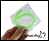 Mini Stretchy String Fidget Toy- Worm Noodle Strings Fidget Toy - 8" Long, Thick, Build Resistance for Strengthening Exercise, Pull, Stretchy, Fiddle