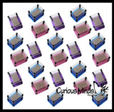 BULK - WHOLESALE -  SALE - Tiny Metal Rectangle Shape Pin Art Classic Fun Toy - 3D Clone Sculpture Impression Toy - Classic 80's Desk Fidget Toy