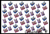 BULK - WHOLESALE -  SALE - Tiny Metal Rectangle Shape Pin Art Classic Fun Toy - 3D Clone Sculpture Impression Toy - Classic 80's Desk Fidget Toy