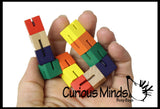 Small Bendy Wood Fidget Toy - Twist and Turn Puzzle Fidget Toy