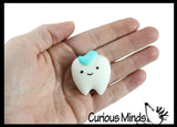 Small Mochi Dental Gummi Figures - Kawaii -  Sensory, Stress, Fidget Party Favor Toy - Dentist Treasure Prize