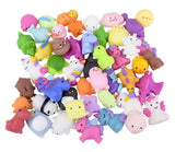 Bagged Cute Animal Mochi Squishy Animals - Kawaii -  Cute Individually Wrapped Toys - Sensory, Stress, Fidget Party Favor Toy