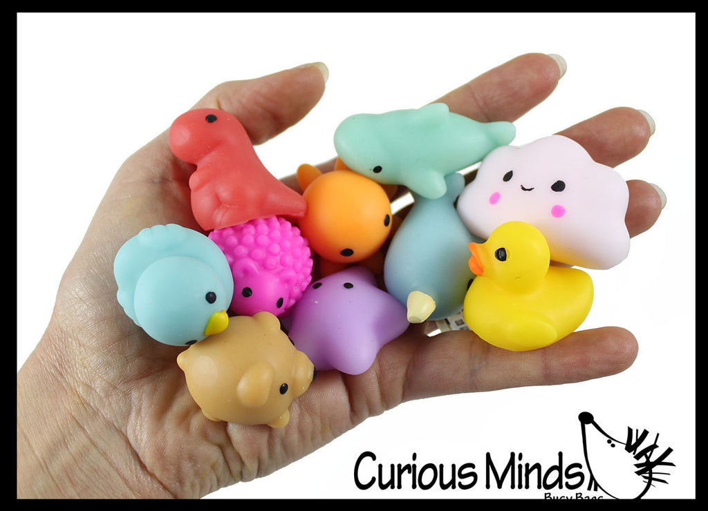 Cute Animal Mochi Squishy Animals - Kawaii -  Cute Individually Wrapped Toys - Sensory, Stress, Fidget Party Favor Toy