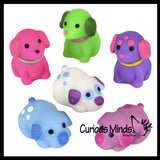 Dog Mochi Squishy Animals - Kawaii -  Cute Individually Boxed Wrapped Toys - Sensory, Stress, Fidget Party Favor Toy