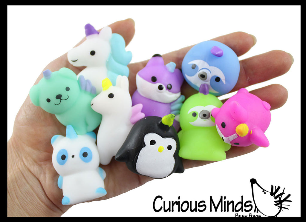 Bagged Cute Mystical Girly Animal Mochi Squishy Animals - Kawaii -  Cute Individually Wrapped Toys - Sensory, Stress, Fidget Party Favor Toy
