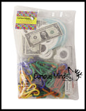 LAST CHANCE - LIMITED STOCK -  SALE - Money Link Puzzle - Learn about Money and Coins Match - Educational Make Change Challenge Toy