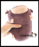 LAST CHANCE - LIMITED STOCK  - SALE - Chubby Plush Monkey Stuffed Animal Toy - Soft Squishy Roll Animal Plushie Stuffie Monkey