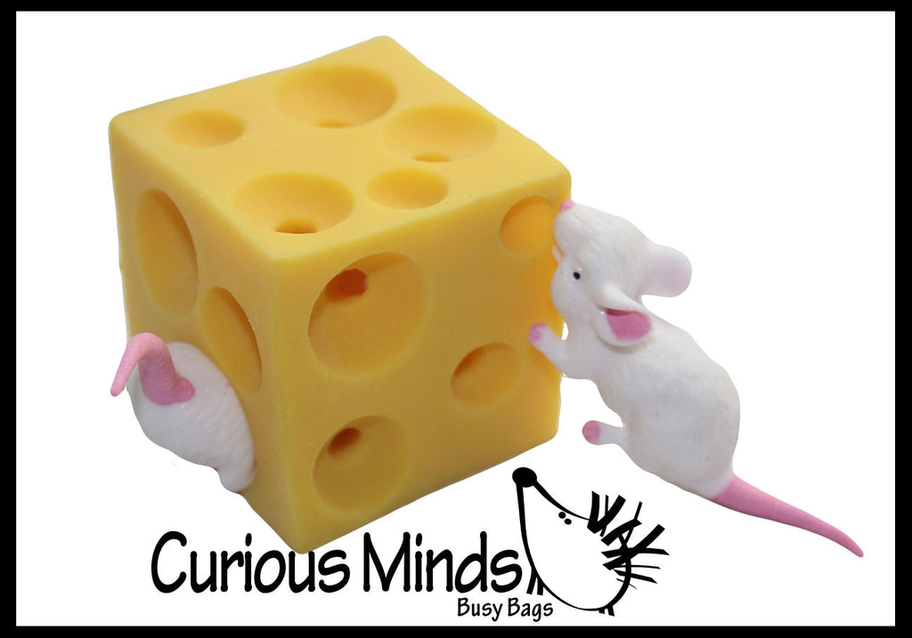 Mouse and Cheese Stretchy Fidget Toy