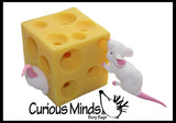 Mouse and Cheese Stretchy Fidget Toy