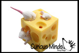 Mouse and Cheese Stretchy Fidget Toy