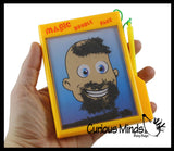 LAST CHANCE - LIMITED STOCK - Doodle Guy - Add Hair and Facial Hair - Magnetic Hair Funny Face Guy Sketch Doodle Pad - Travel Toy