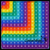 Multiplication AND Addition Number Bubble Pop Flip Fidget Toy - Practice Math Facts Game - Silicone Push Poke Bubble Wrap Fidget Toy - Press Bubbles to Pop the Bubbles Down Then Flip it over and Do it Again - Bubble Popper Sensory Stress Toy