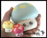 Mushroom Family - 3 Cute Mushroom Slow Rise Squishy Toys - Memory Foam Party Favors, Prizes, OT
