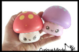 3" Cute Mushroom Slow Rise Squishy Toys - Memory Foam Party Favors, Prizes, OT