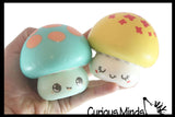 3" Cute Mushroom Slow Rise Squishy Toys - Memory Foam Party Favors, Prizes, OT