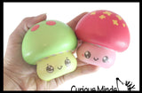 3" Cute Mushroom Slow Rise Squishy Toys - Memory Foam Party Favors, Prizes, OT