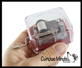 Mini Music Box - Wind Up Classic Toy - Mechanical Musical Toy - Fidget Stress Toy