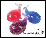 Mommy and Babies Narwhal Family Set - Water Bead Filled Squeeze Stress Ball  -  Sensory, Stress, Fidget Toy