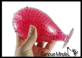 Jumbo Light Up Narwhal Water Bead Filled Squeeze Stress Ball  -  Sensory, Stress, Fidget Toy