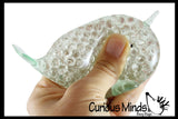 Narwhal Water Bead Filled Squeeze Stress Ball  -  Sensory, Stress, Fidget Toy Gel Orbs
