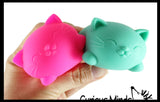 NeeDoh Groovy Cool Cat Soft Doh Filled Stretch Ball - Ultra Squishy and Moldable Relaxing Sensory Fidget Stress Toy Nee Doh
