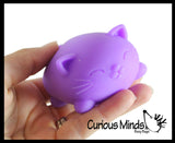 NeeDoh Groovy Cool Cat Soft Doh Filled Stretch Ball - Ultra Squishy and Moldable Relaxing Sensory Fidget Stress Toy Nee Doh