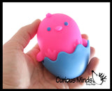 Nee-Doh Chick in Egg - Easter Chicken - Soft Doh Filled Stretch Ball with Removable Egg - Ultra Squishy and Moldable Relaxing Sensory Fidget Stress Toy