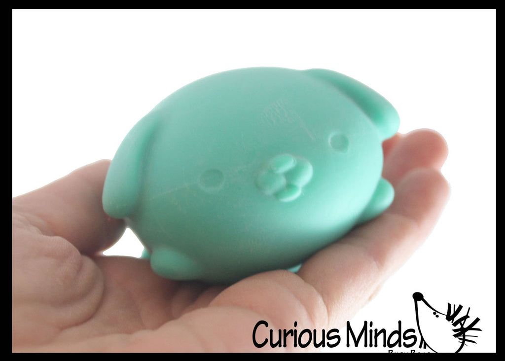 NeeDoh Dog Puppy Soft Doh Filled Stretch Ball - Ultra Squishy and Moldable Relaxing Sensory Fidget Stress Toy Nee Doh