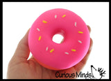 Nee-Doh Donut Doughnut Soft Doh Filled Stretch Ball with Removable Frosting - Ultra Squishy and Moldable Relaxing Sensory Fidget Stress Toy