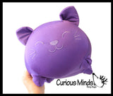 NeeDoh Cat Dohzee Soft Plush Micro Bead Filled Stretch Ball Pillow - Ultra Squishy and Moldable Relaxing Sensory Fidget Stress Toy