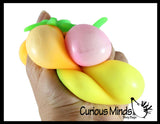 Nee Doh Fruit Basket Soft Fluff- Filled Squeeze Stress Balls  -  Sensory, Stress, Fidget Toy