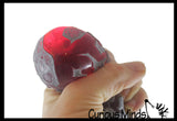 Nee-Doh Magma Volcano - Soft Gel Filled Stress Ball with Mesh Web That Lights Up - Ultra Squishy Light Up Relaxing Sensory Fidget Stress Toy Needoh